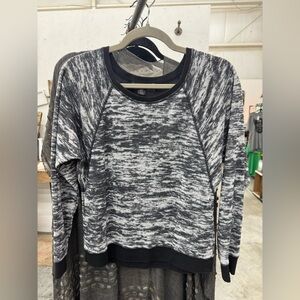 Tahari Black and White Patterned Sweater